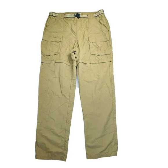 VTG 90s L.L. Bean Men’s Large Tall Convertible Zip Off Hiking Trail Cargo Pants - Picture 1 of 10